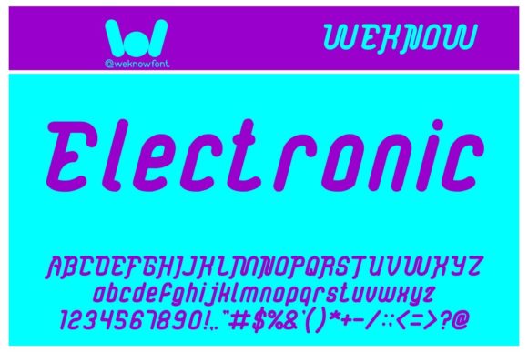 Electronic Font - Featured Image