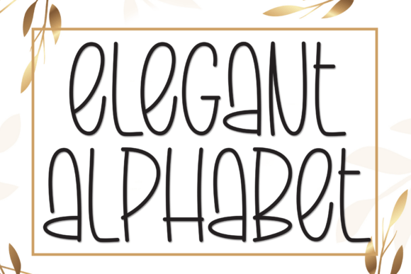 Elegant Alphabet Font - Featured Image