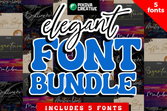Elegant Bundle Font - Featured Image