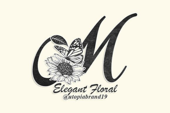 Elegant Floral Monogram Font - Featured Image
