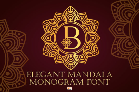 Elegant Mandala Monogram Font - Featured Image