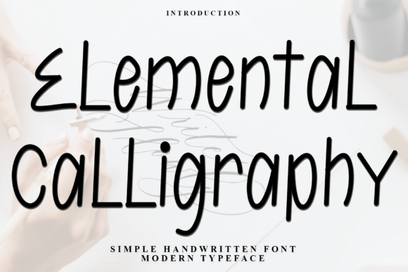 Elemental Calligraphy Font - Featured Image