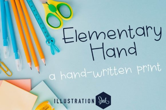 Elementary Hand Font - Featured Image