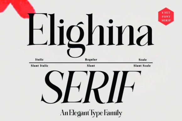 Elighina Serif Font - Featured Image