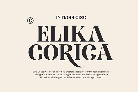 Elika Gorica Font - Featured Image