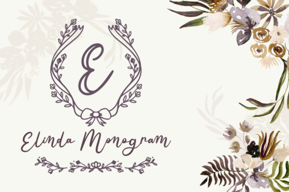 Elinda Monogram Font - Featured Image