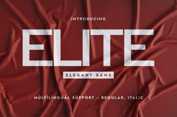 Elite Font - Featured Image