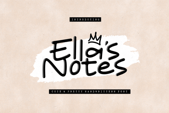 Ella's Notes Font - Featured Image