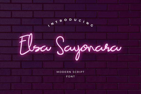 Elsa Sayonara Font - Featured Image