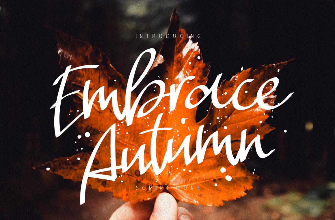 Embrace Autumn Font - Featured Image