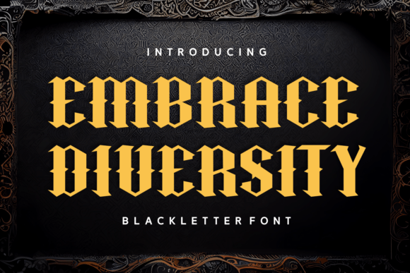 Embrace Diversity Font - Featured Image