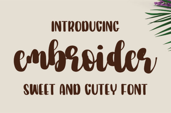 Embroider Font - Featured Image