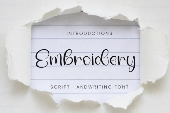 Embroidery Font - Featured Image