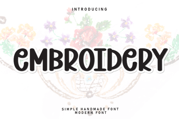 Embroidery Font - Featured Image