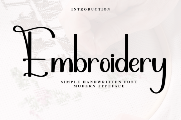 Embroidery Font - Featured Image