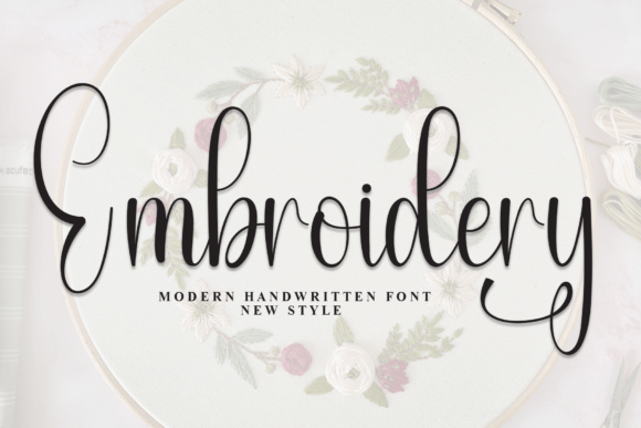 Embroidery Font - Featured Image