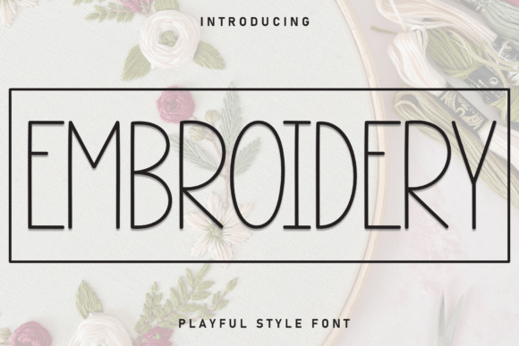 Embroidery Font - Featured Image