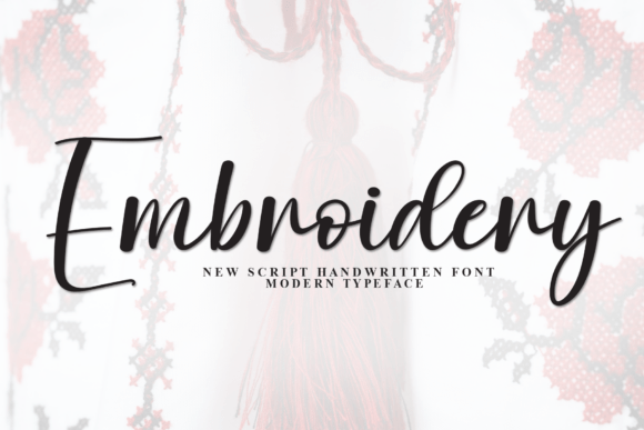 Embroidery Font - Featured Image