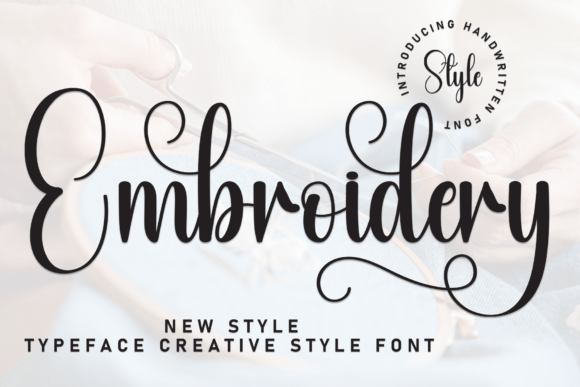 Embroidery Font - Featured Image
