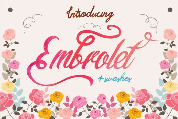 Embrolet Font - Featured Image
