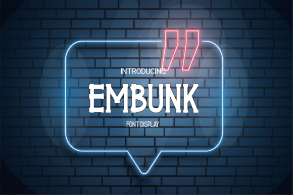 Embunk Font - Featured Image