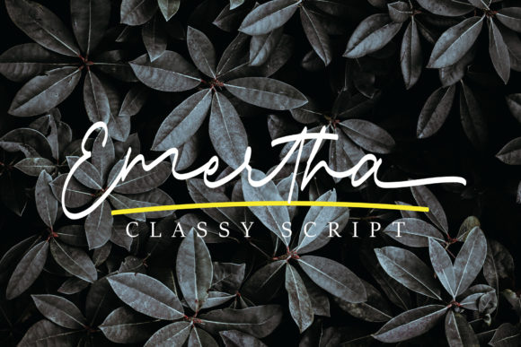 Emertha Script Font - Featured Image