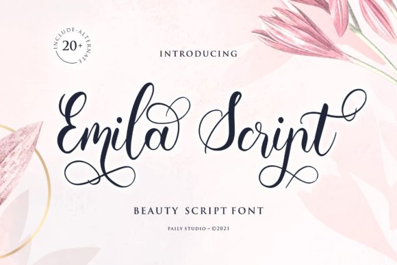 Emila Script Font - Featured Image