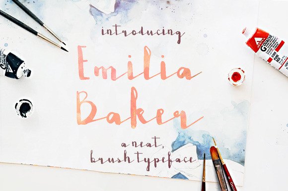 Emilia Baker Font - Featured Image