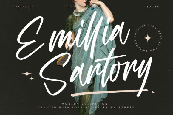 Emillia Sartory Font - Featured Image