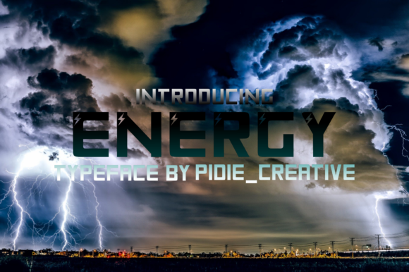 Energy Font - Featured Image