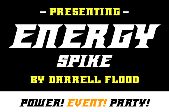 Energy Spike Font - Featured Image