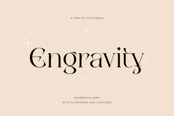Engravity Font - Featured Image