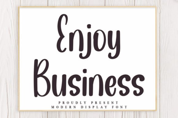 Enjoy Business Font - Featured Image