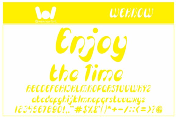 Enjoy the Time Font - Featured Image
