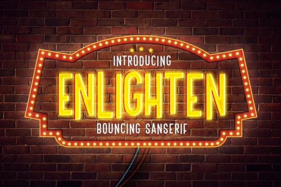Enlighten Font - Featured Image