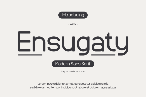 Ensugaty Font - Featured Image