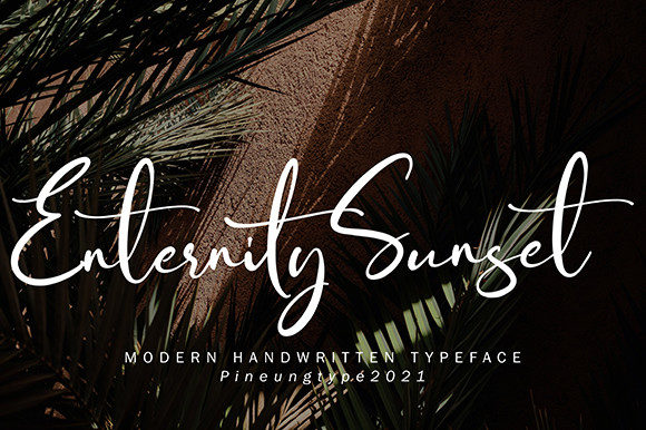 Enternity Sunset Font - Featured Image