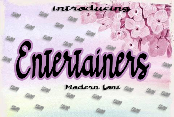 Entertainers Font - Featured Image