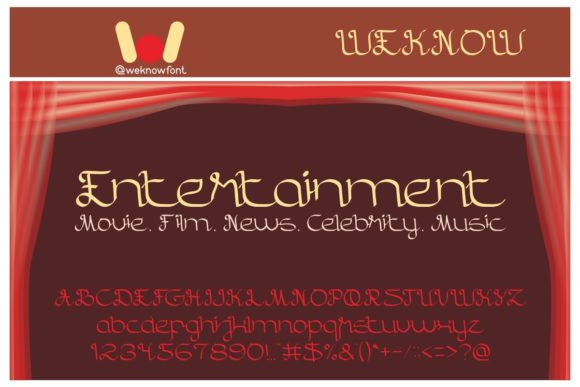 Entertainment Font - Featured Image