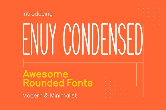 Enuy Condensed Font - Featured Image