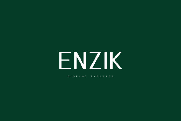 Enzik Font - Featured Image