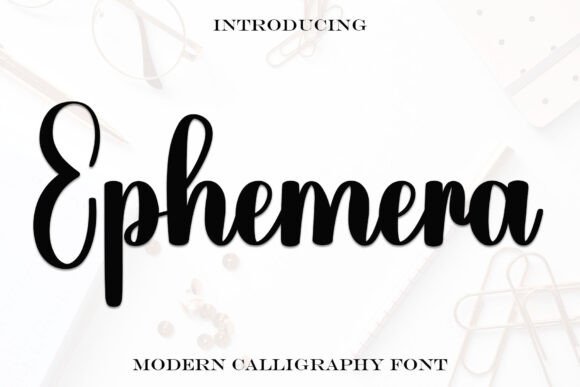 Ephemera Font - Featured Image