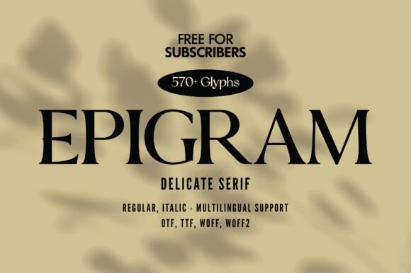 Epigram Font - Featured Image