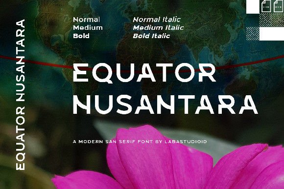 Equator Nusantara Font - Featured Image