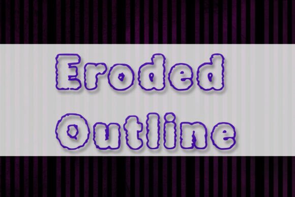 Eroded Outline Font - Featured Image