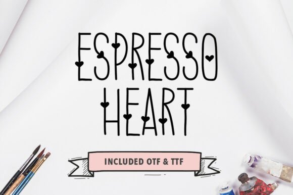 Espresso Heart Font - Featured Image