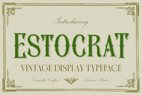 Estocrat Font - Featured Image