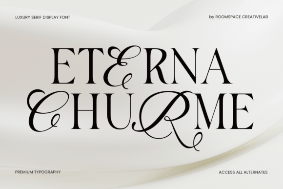 Eterna Churme Font - Featured Image