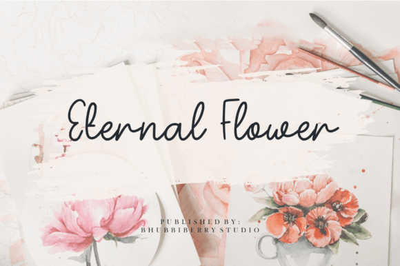 Eternal Flower Font - Featured Image