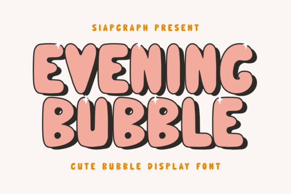 Evening Bubble Font - Featured Image